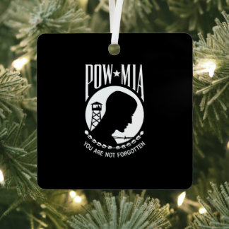 Adorno Metálico Bandera POW MIA: Soldados desaparecidos de la guer