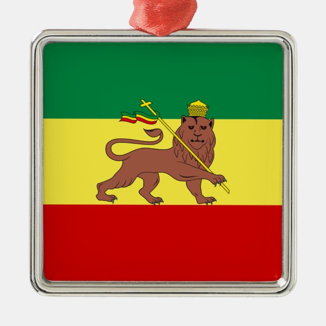 Adorno Metálico Bandera rastafari (Rastafarianismo) (Rasta) (Frente)