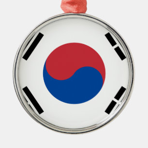 Adorno Metálico Bandera surcoreana - Corea - Taegeukgi - 대한민국의국기