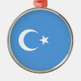 Adorno Metálico Bandera uigur del Turkistán oriental (uigur) Ceram