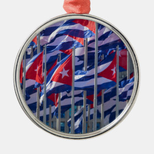 Adorno Metálico Banderas cubanas, La Habana, Cuba