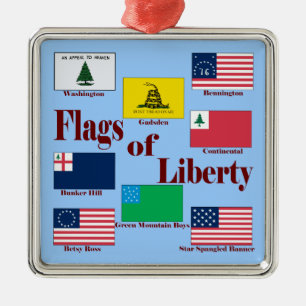 Adorno Metálico Banderas de la libertad