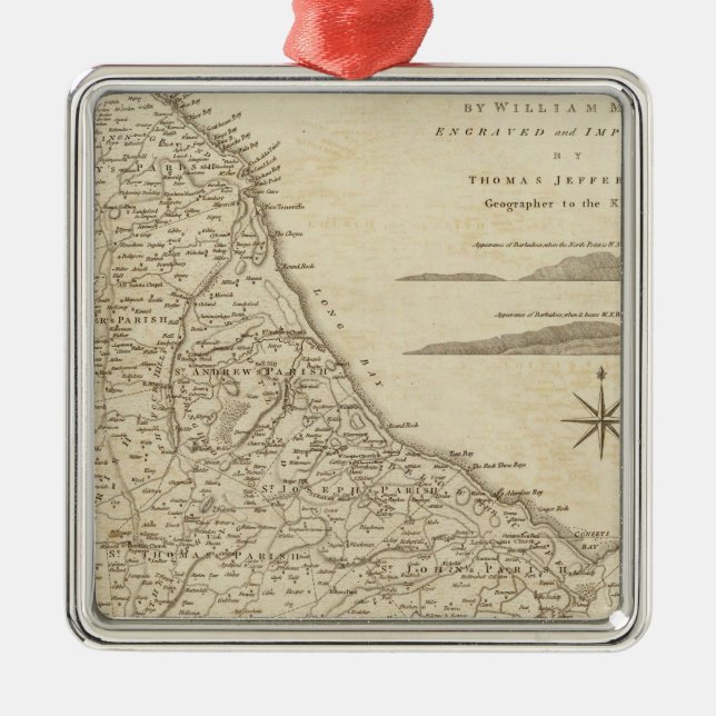 Adorno Metálico Barbadoas (Frente)