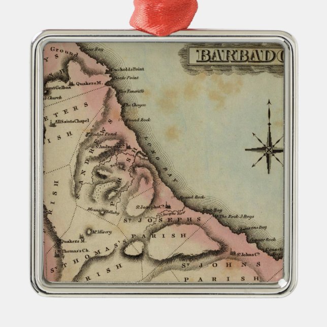 Adorno Metálico Barbadoes 2 (Frente)