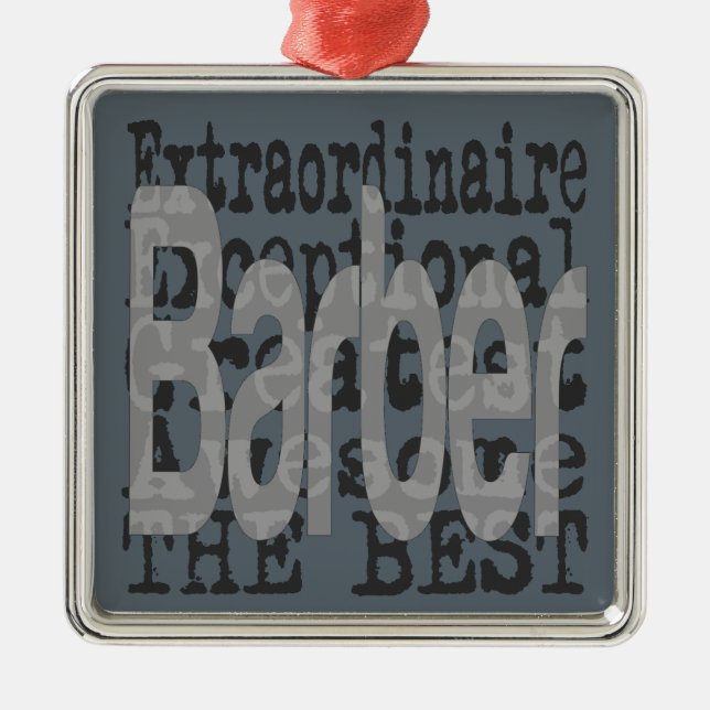 Adorno Metálico Barber Extraordinaire (Frente)