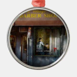 Adorno Metálico Barbero - NY - Barbería del West Village
