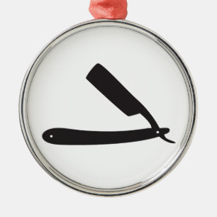 Adorno Metálico barbershop razor