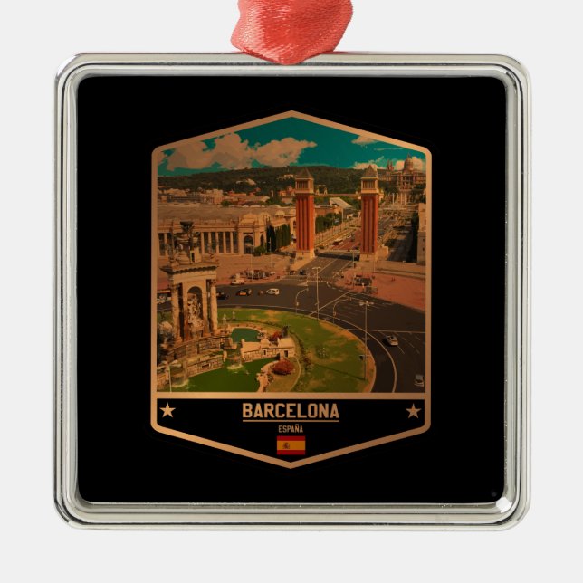 Adorno Metálico Barcelona (Frente)