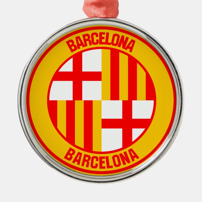 Adorno Metálico Barcelona Round Emblem (Frente)