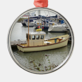 Adorno Metálico Barco Moderno de Estilo Tradicional