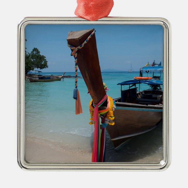 Adorno Metálico Barco tradicional tailandés (Frente)