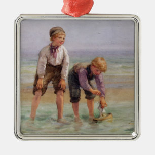 Adorno Metálico Barcos de navegación