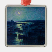 Barcos de pesca a la luz de la luna (Camaret, Fran