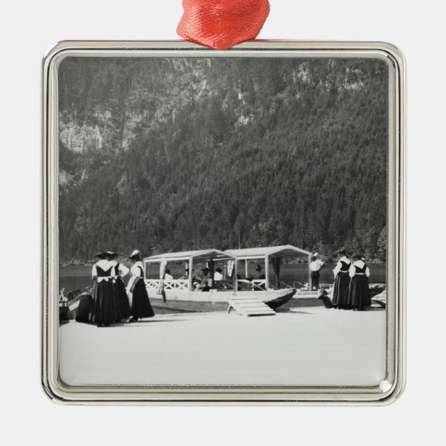 Adorno Metálico Barcos en Konigssee, c.1910 (Frente)