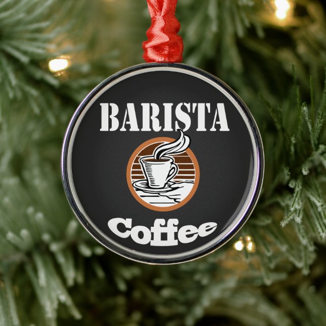 Adorno Metálico Barista Coffee (Árbol)