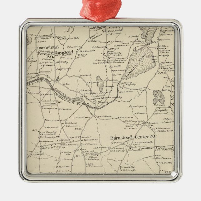 Adorno Metálico Barnstead, Belknap Co. (Frente)