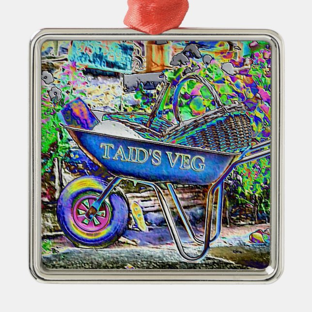 ADORNO METÁLICO BARRIO DE RUEDAS DE ABUELA (Frente)