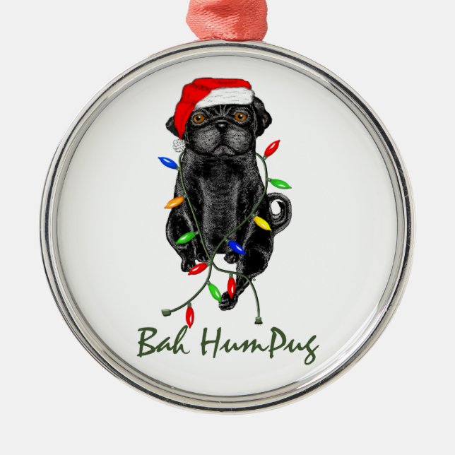 Adorno Metálico Barro amasado negro de Bah HumPug (Frente)