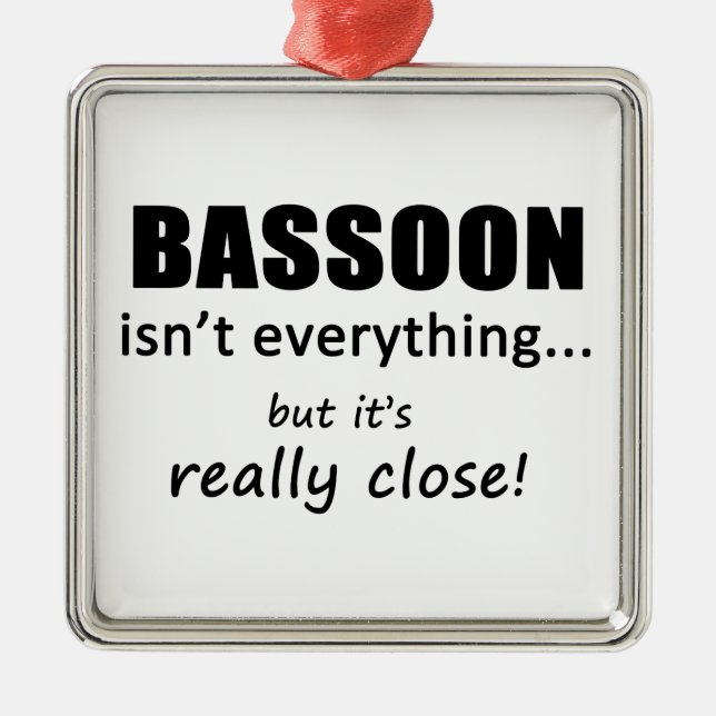 Adorno Metálico Bassoon no lo es todo (Frente)
