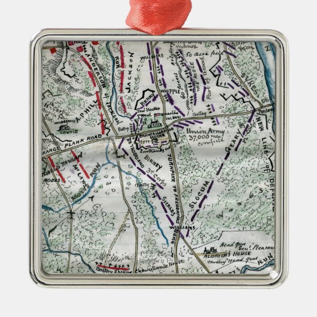 Adorno Metálico Batalla de Chancellorsville 2 (Frente)