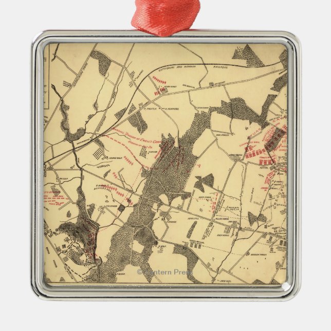 Adorno Metálico Batalla de Gettysburg 15 (Frente)