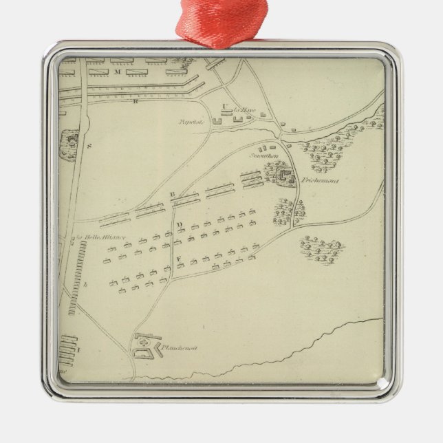 Adorno Metálico Batalla de Waterloo en Bélgica (Frente)