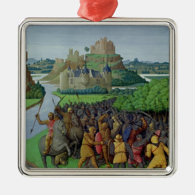 Adorno Metálico Batalla entre el Maccabees y el Bacchides (Frente)