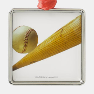 Adorno Metálico Bate de béisbol y bola