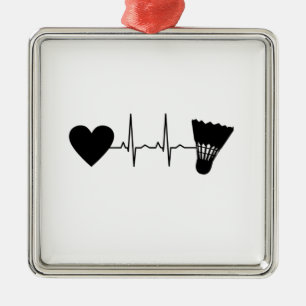 Adorno Metálico Batería de Badminton