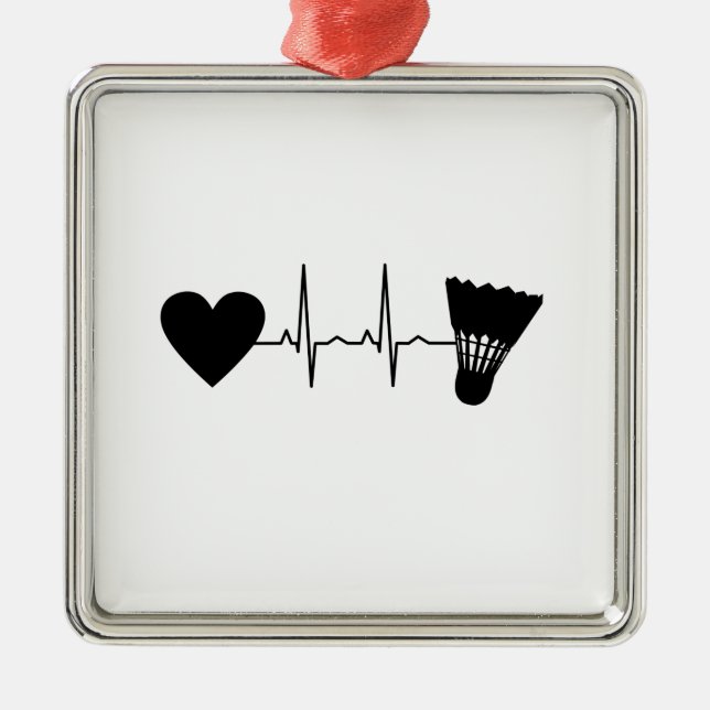 Adorno Metálico Batería de Badminton (Frente)