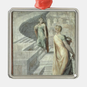 Adorno Metálico Bathsheba que visita a David, c.1553