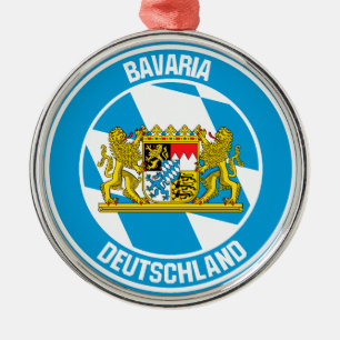 Adorno Metálico Bavaria Round Emblem