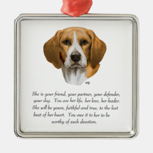 Adorno Metálico Beagle Keepsake