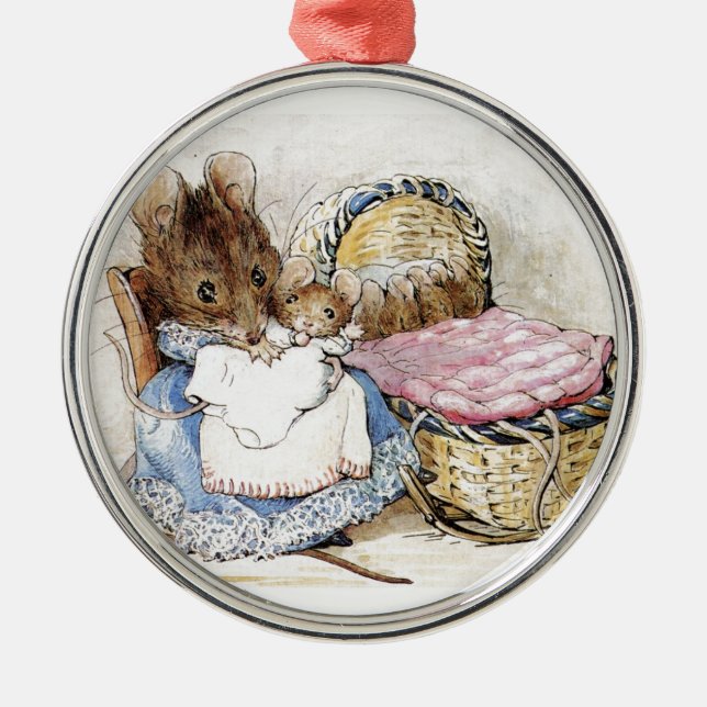Adorno Metálico Beatrix Potter, Hunca Munca, Madre Ratón (Frente)