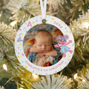 Adorno Metálico Bebé Abby Cadabby su primera Navidad Foto