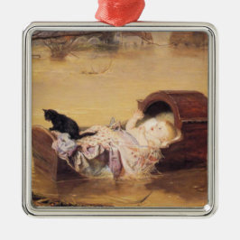Adorno Metálico Bebé en una cuna durante una inundación (por J.E. 