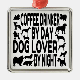 Adorno Metálico Bebida del café de Dog Lover