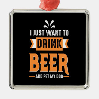 Adorno Metálico Beer Beer Beer and Dog
