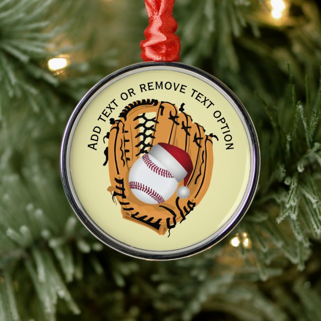 Adorno Metálico Béisbol, Glove, Navidades Bats (Árbol)