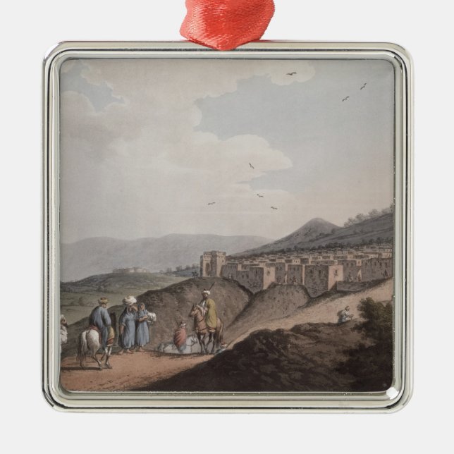 Adorno Metálico Belén en Palestina, vista de la parte principal (Frente)