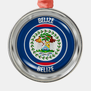Adorno Metálico Belice Round Emblem