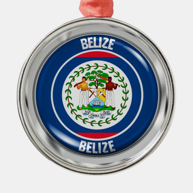 Adorno Metálico Belice Round Emblem (Frente)