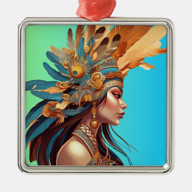 ADORNO METÁLICO BELLEZA NATIVA #1 (Frente)