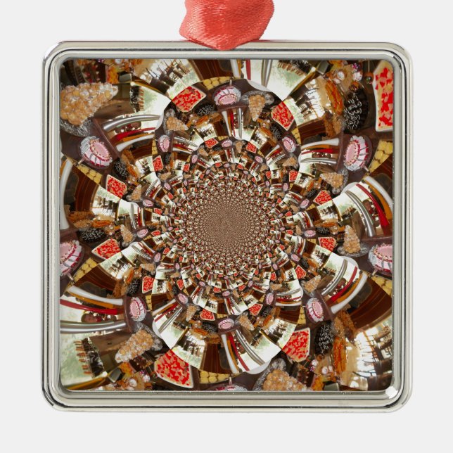 Adorno Metálico Bellos pasteles y postres (Frente)