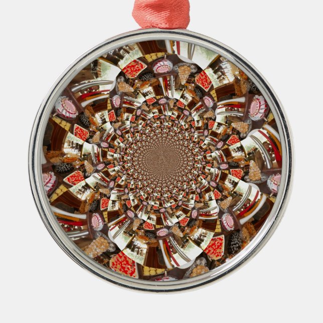 Adorno Metálico Bellos pasteles y postres (Frente)