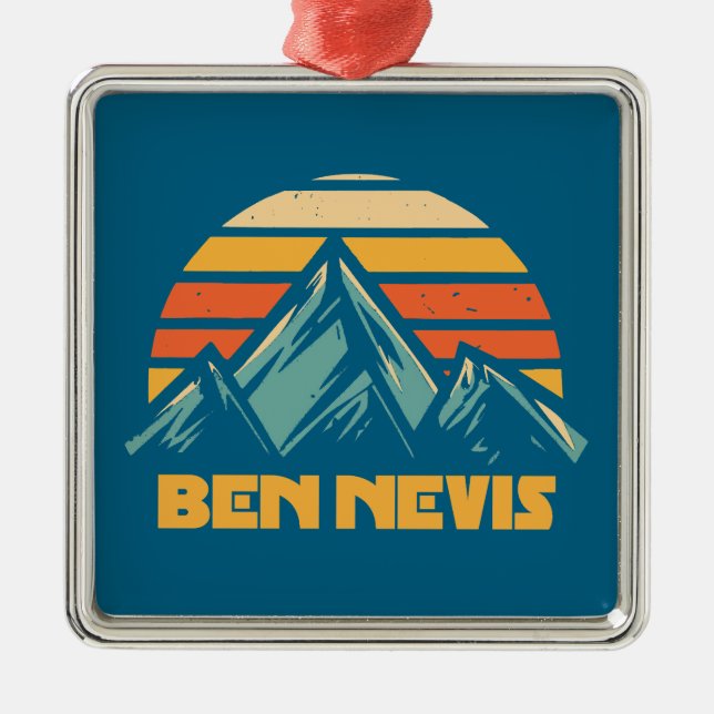 Adorno Metálico Ben Nevis Retro Turquoise (Frente)