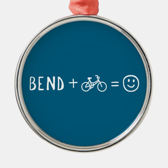 Adorno Metálico Bend Oregon Plus Bikes Makes You Happy (Frente)