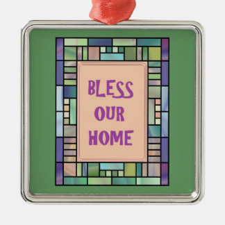Adorno Metálico Bendiga nuestro Hogar-Ornamento