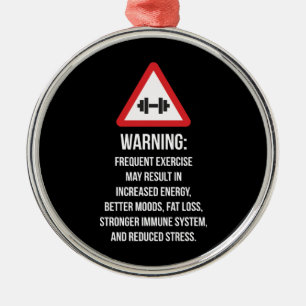 Adorno Metálico Beneficios del ejercicio - Aviso - Motivación del