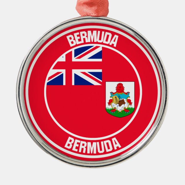 Adorno Metálico Bermuda redonda Emblem (Frente)